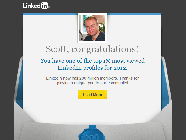 Top Profile on LinkedIn
